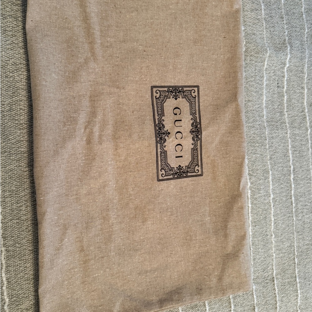 Gucci Dust Drawstring Bag Beige authentic - Picture 4 of 12
